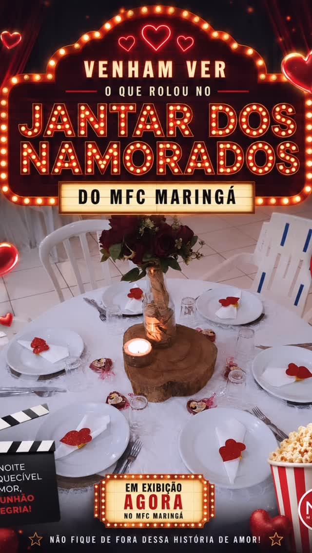Com o coração cheio de gratidão, queremos agradecer a todos que participaram do nosso Jantar dos Namorados do MFC Maringá. Foi uma noite muito especial, marcada pela alegria, pela união e pelo fortalecimento dos laços de amor e amizade.
Nosso agradecimento especial a cada casal presente, que tornou esse momento ainda mais bonito, e também a todos os organizadores que dedicaram seu tempo e carinho para que tudo acontecesse da melhor forma.
Que Deus abençoe abundantemente a vida de cada um, retribuindo com amor, saúde e muitas graças todo o empenho e a participação. Que possamos continuar caminhando juntos, fortalecendo nossas famílias e nossa missão.
Muito obrigado a todos! Que Deus os abençoe e até o próximo encontro! ❤️🙏